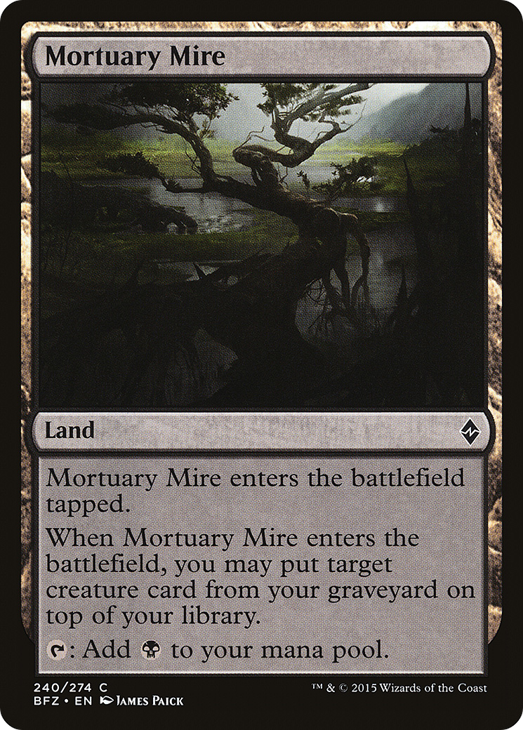 Mortuary Mire (BFZ-240) [Battle for Zendikar] Foil MTG Single Wizards of the Coast