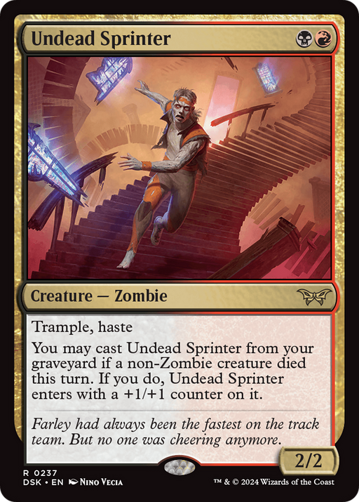 Undead Sprinter (DSK-237) [Duskmourn: House of Horror] Foil MTG Single Wizards of the Coast