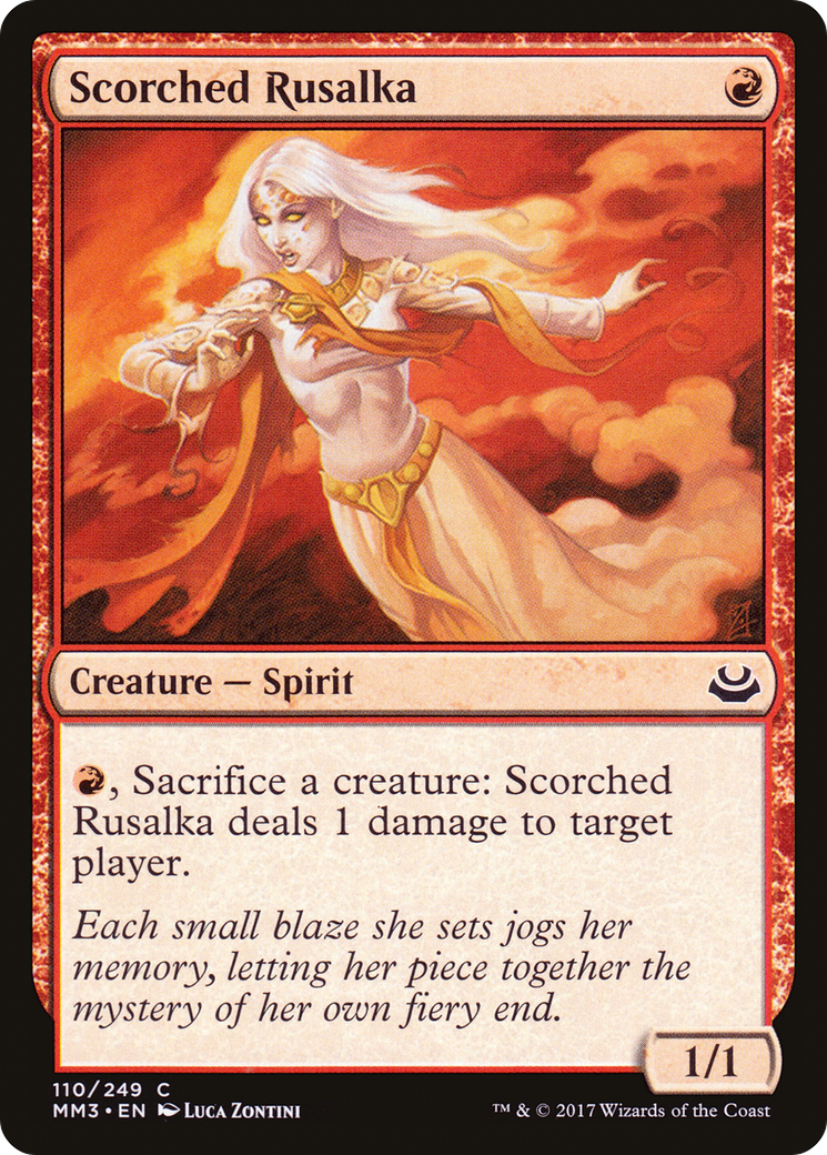 Scorched Rusalka (MM3-110) [Modern Masters 2017] MTG Single Modern Masters 2017