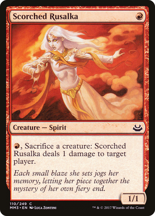 Scorched Rusalka (MM3-110) [Modern Masters 2017] Foil MTG Single Modern Masters 2017