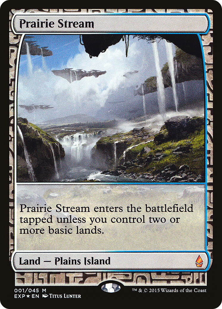 Prairie Stream (EXP-001) [Zendikar Expeditions] Foil MTG Single Wizards of the Coast