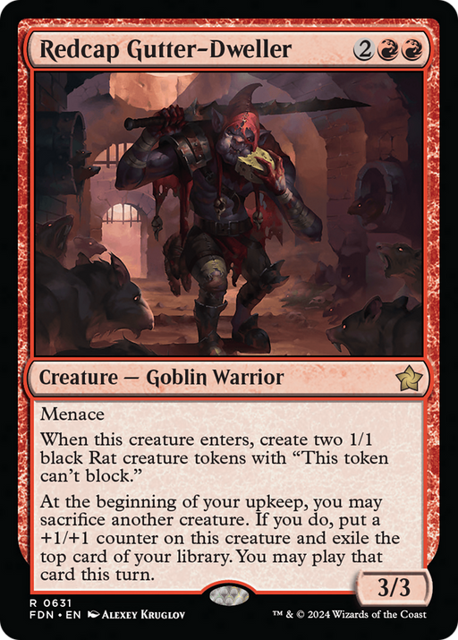 Redcap Gutter-Dweller (FDN-631) [Foundations] MTG Single Wizards of the Coast