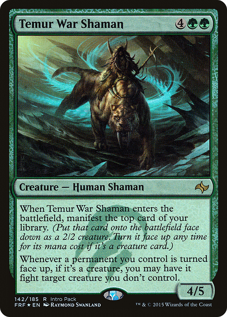 Temur War Shaman (UMP-142) [Fate Reforged Promos] Foil MTG Single Wizards of the Coast