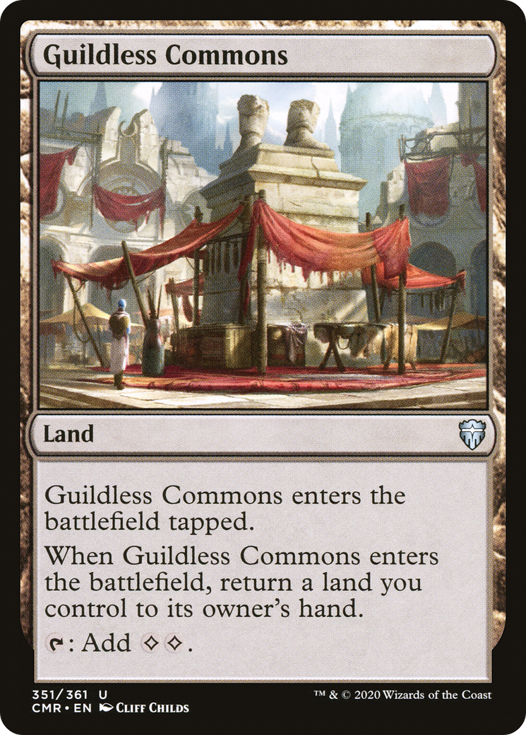Guildless Commons (CMR-351) [Commander Legends] Foil MTG Single Wizards of the Coast