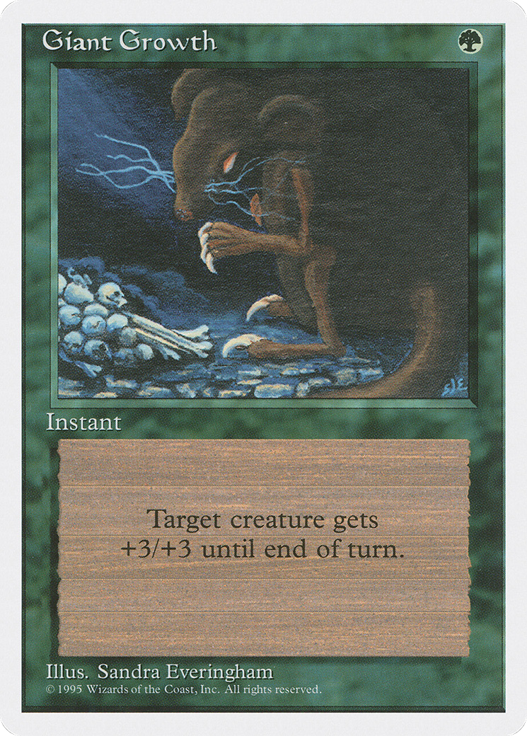 Giant Growth (4ED-248) [Fourth Edition] MTG Single Wizards of the Coast