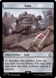 Copy // Junk Double-Sided Token [Tokens] Fallout Tokens MTG Single Magic: The Gathering