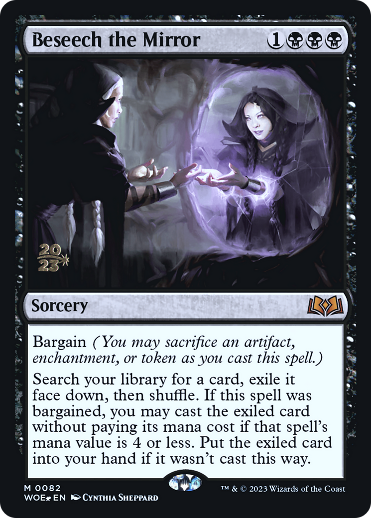 Beseech the Mirror (PRE-082) [Wilds of Eldraine Promos] Foil MTG Single Wizards of the Coast