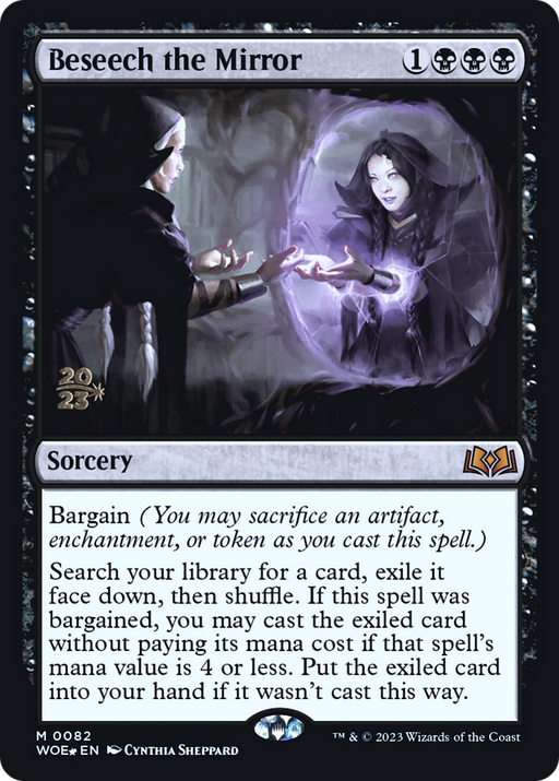 Beseech the Mirror (PRE-082) [Wilds of Eldraine Promos] Foil MTG Single Wizards of the Coast