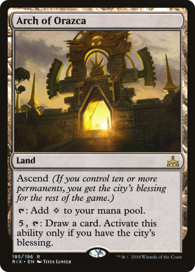 Arch of Orazca (RIX-185) [Rivals of Ixalan] MTG Single Wizards of the Coast
