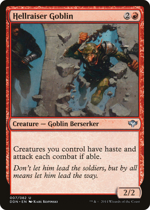 Hellraiser Goblin (DDN-007) [Misc] Duel Decks: Speed vs. Cunning MTG Single Wizards of the Coast