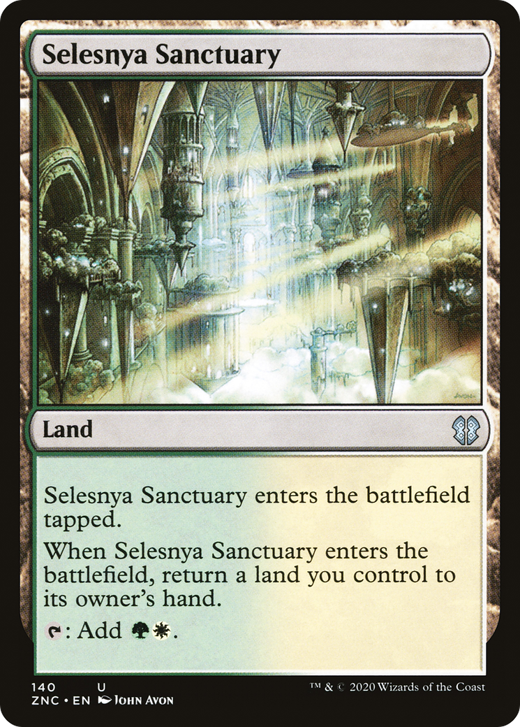 Selesnya Sanctuary (ZNC-140) [Zendikar Rising Commander] MTG Single Wizards of the Coast