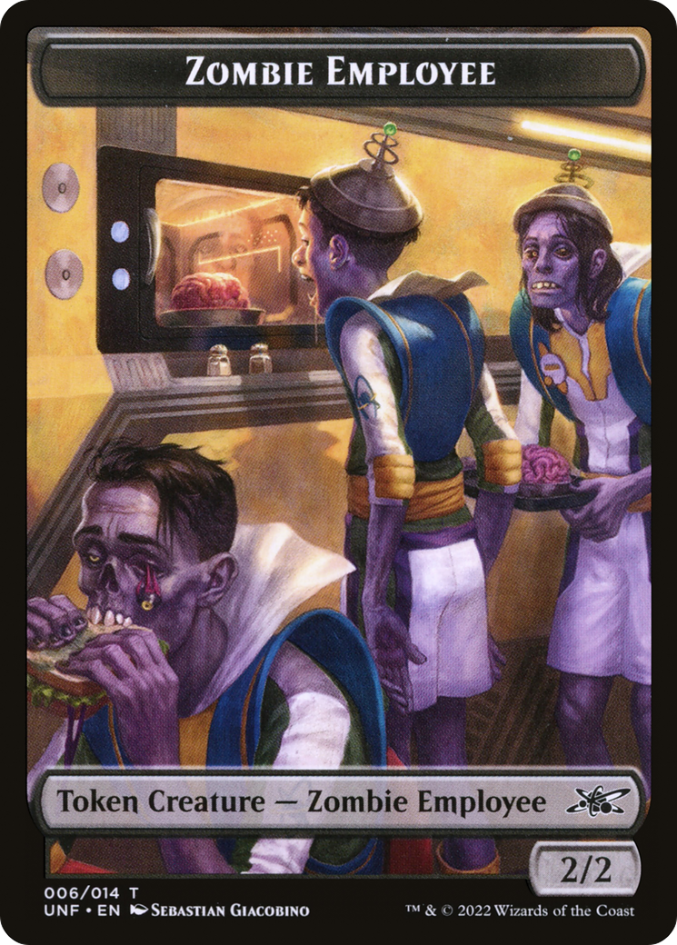 Zombie Employee (UNF-006) [Tokens] Unfinity Tokens MTG Single Wizards of the Coast