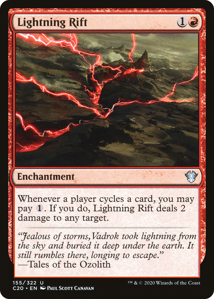 Lightning Rift (C20-155) [Commander 2020] MTG Single Wizards of the Coast