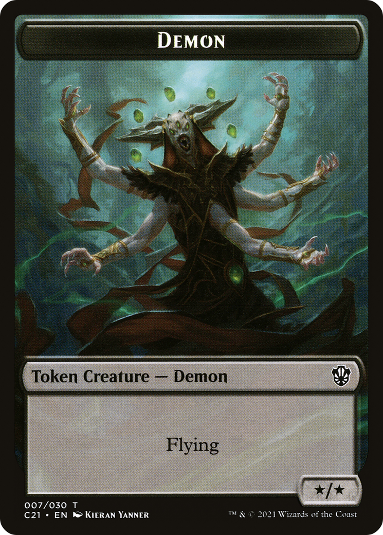 Demon (TC21-007) [Tokens] Commander 2021 Tokens MTG Single Wizards of the Coast