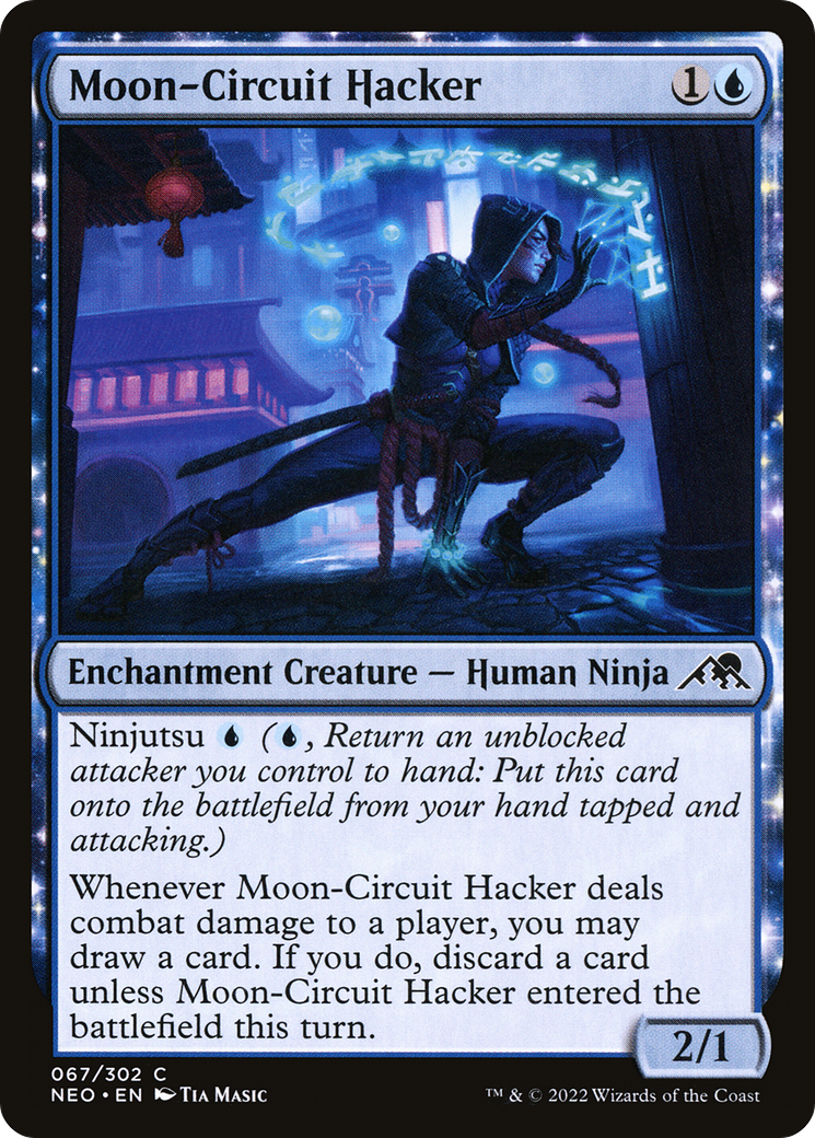 Moon-Circuit Hacker (NEO-067) [Kamigawa: Neon Dynasty] MTG Single Wizards of the Coast