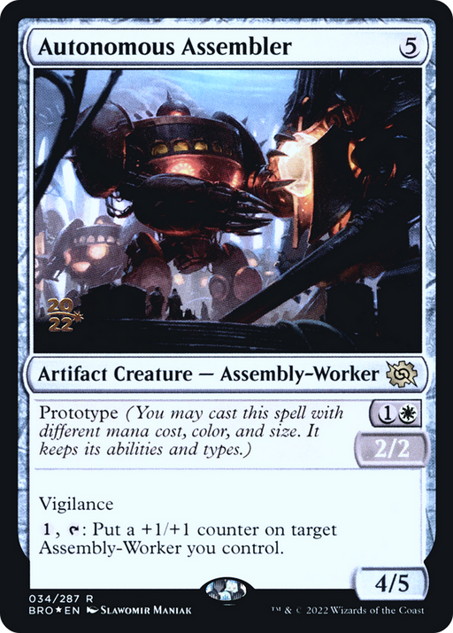 Autonomous Assembler (PRE-34S) [The Brothers' War Promos] Foil MTG Single Wizards of the Coast