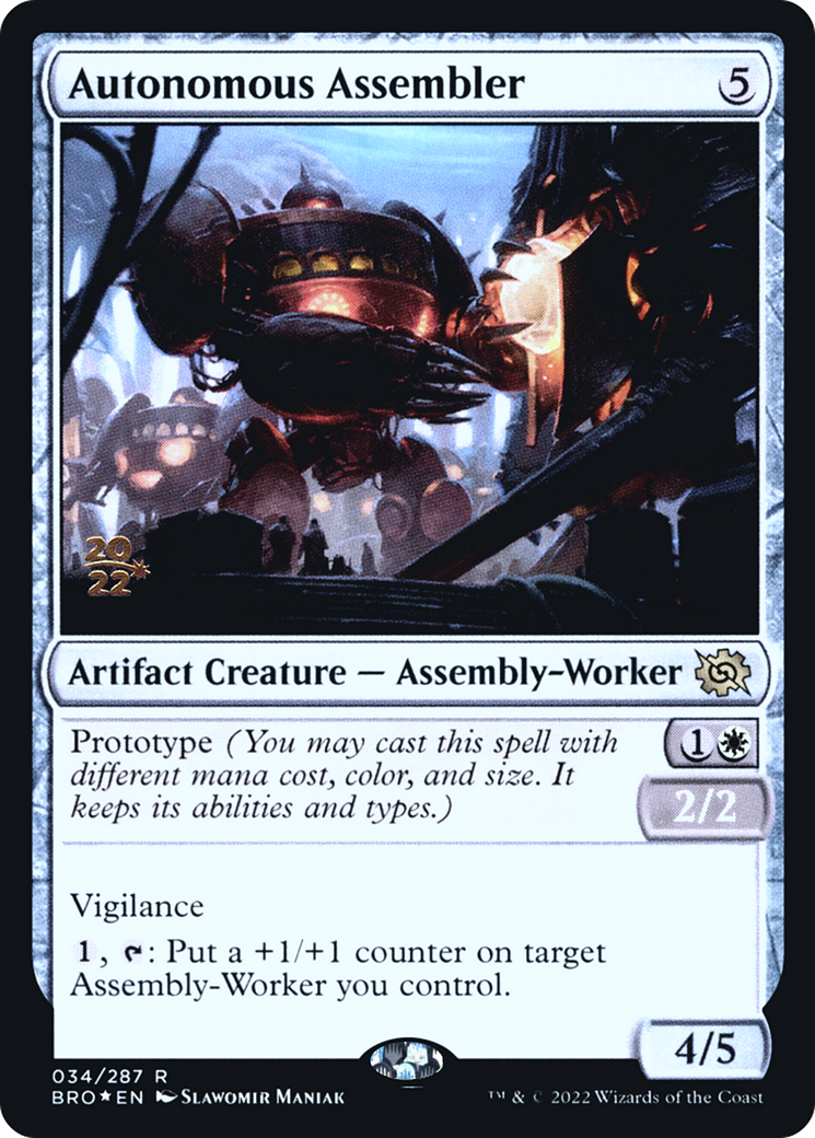 Autonomous Assembler (PRE-34S) [The Brothers' War Promos] Foil MTG Single Wizards of the Coast
