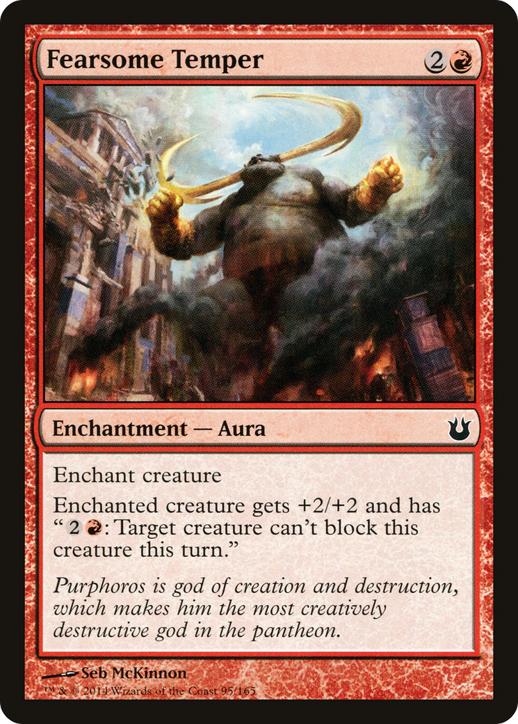 Fearsome Temper (BNG-095) [Born of the Gods] MTG Single Wizards of the Coast
