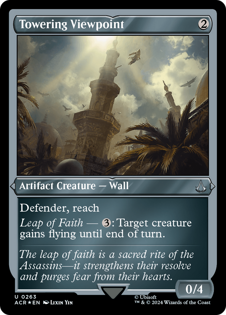 Towering Viewpoint (ACR-263) [Assassin's Creed] Etched Foil MTG Single Wizards of the Coast