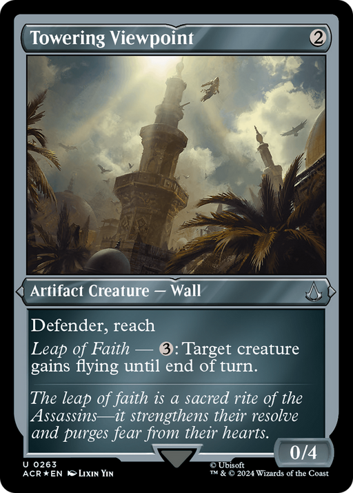 Towering Viewpoint (ACR-263) [Assassin's Creed] Etched Foil MTG Single Wizards of the Coast