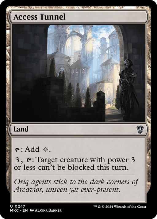 Access Tunnel (MKC-247) [Murders at Karlov Manor Commander] MTG Single Wizards of the Coast