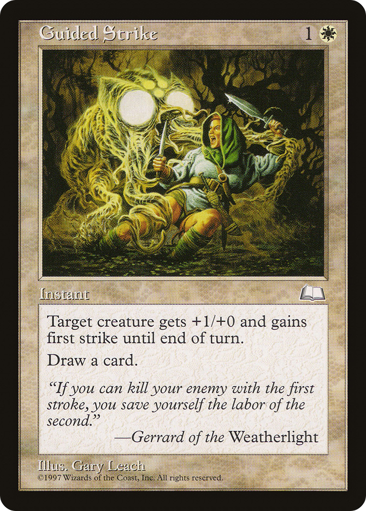Guided Strike (WTH-016) [Weatherlight] MTG Single Wizards of the Coast
