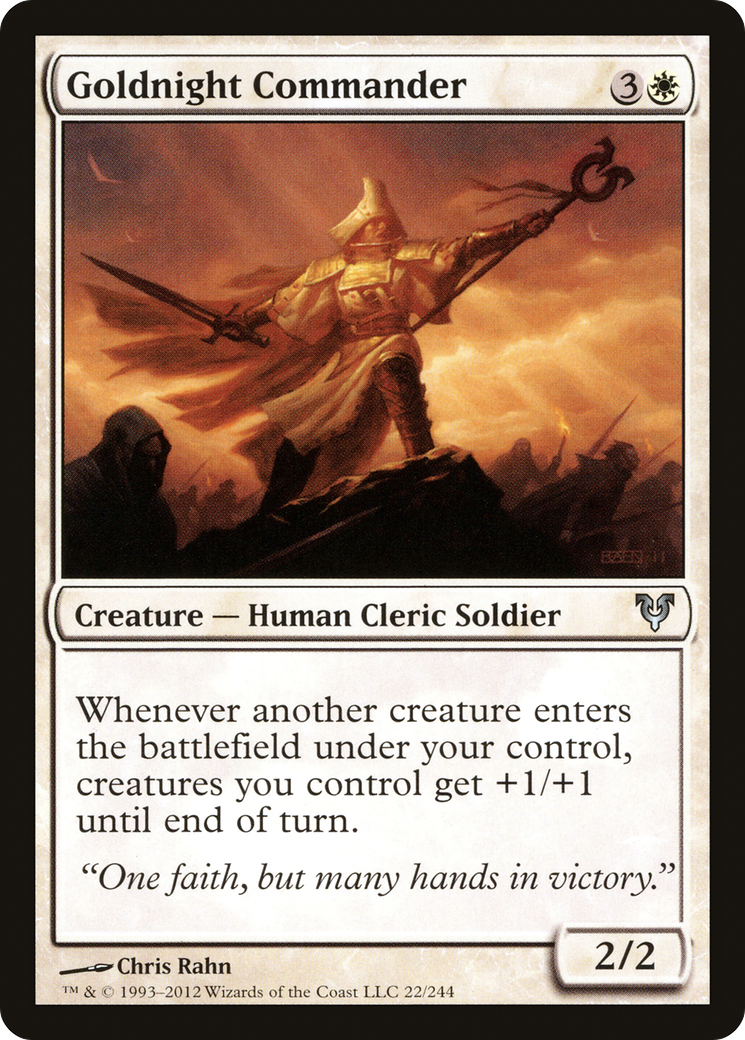 Goldnight Commander (AVR-022) [Avacyn Restored] MTG Single Wizards of the Coast