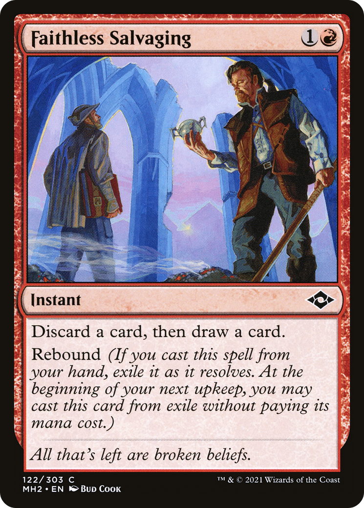 Faithless Salvaging (MH2-122) [Modern Horizons 2] MTG Single Wizards of the Coast