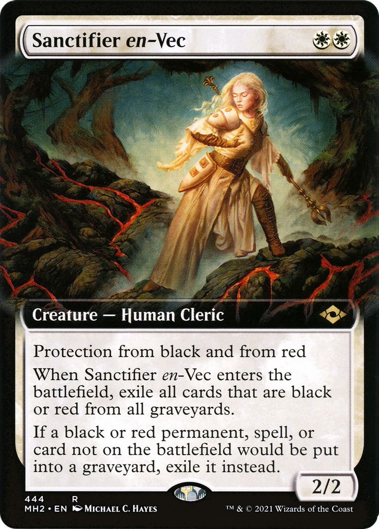 Sanctifier en-Vec (MH2-444) [Modern Horizons 2] (Extended Art) Foil MTG Single Modern Horizons 2