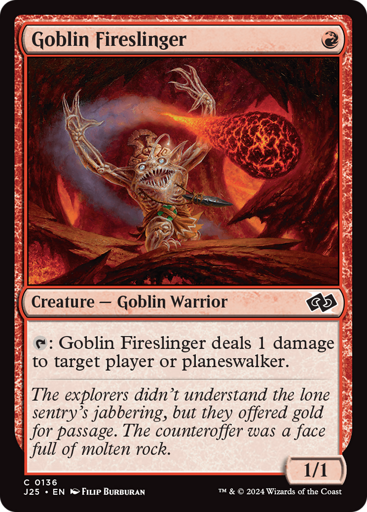 Goblin Fireslinger (J25-136) [Foundations Jumpstart] MTG Single Wizards of the Coast