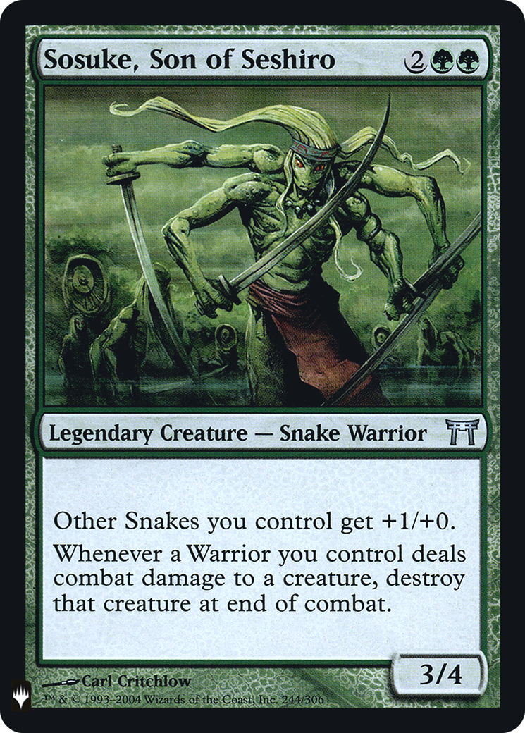 Sosuke, Son of Seshiro (LIST-CHK-244) [Mystery Booster] The List Foil MTG Single Wizards of the Coast