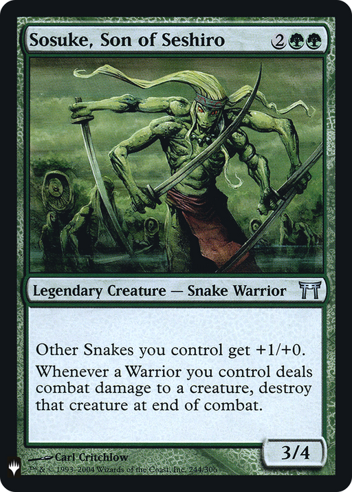 Sosuke, Son of Seshiro (LIST-CHK-244) [Mystery Booster] The List Foil MTG Single Wizards of the Coast