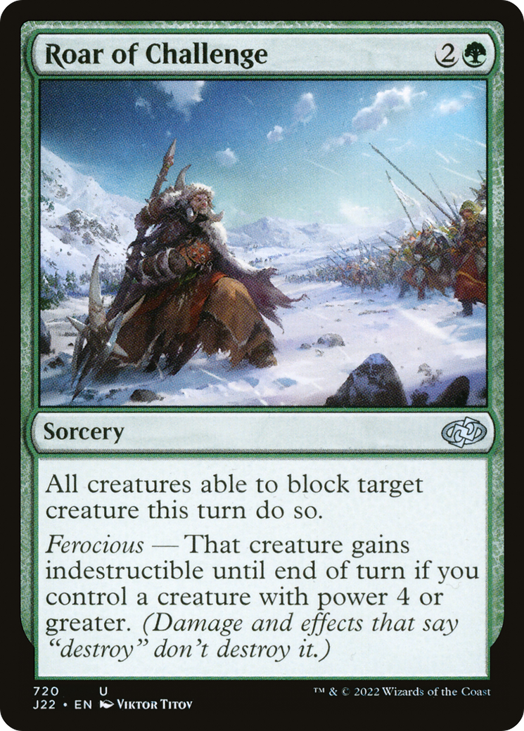 Roar of Challenge (J22-720) [Jumpstart 2022] MTG Single Wizards of the Coast