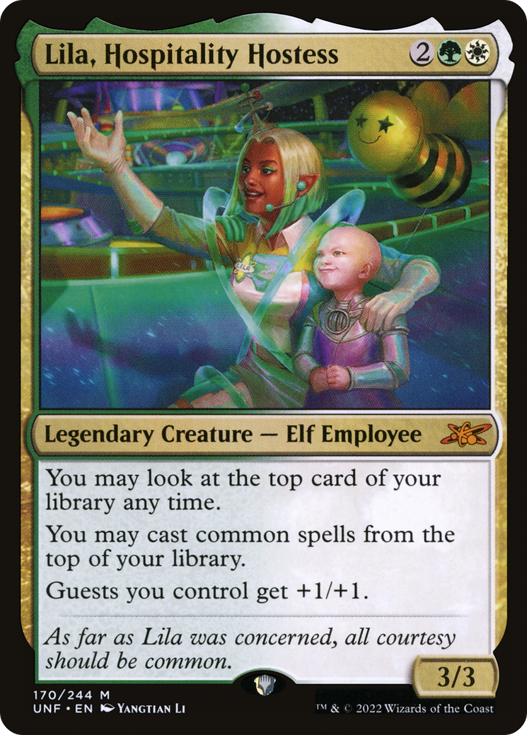 Lila, Hospitality Hostess (UNF-170) [Unfinity] Foil MTG Single Wizards of the Coast
