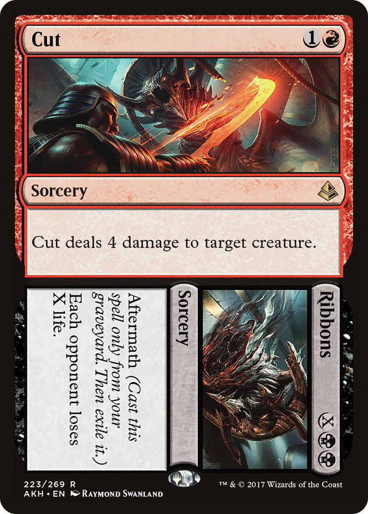 Cut // Ribbons (AKH-223) [Amonkhet] Foil MTG Single Wizards of the Coast