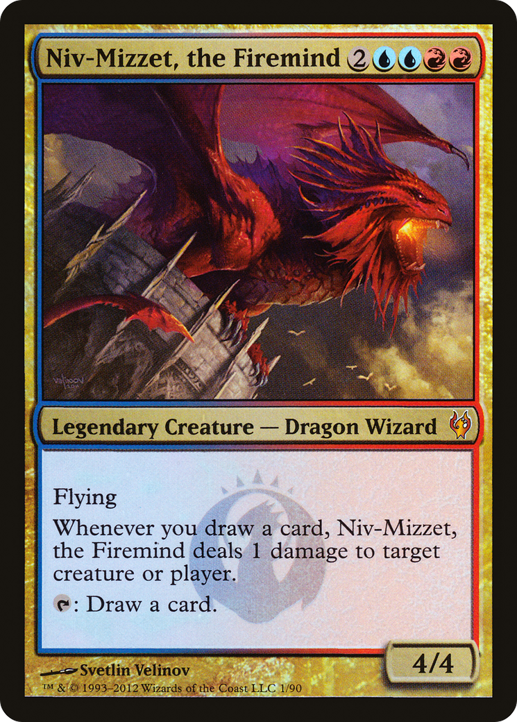 Niv-Mizzet, the Firemind (DDJ-001) [Misc] Duel Decks: Izzet vs. Golgari Foil MTG Single Wizards of the Coast