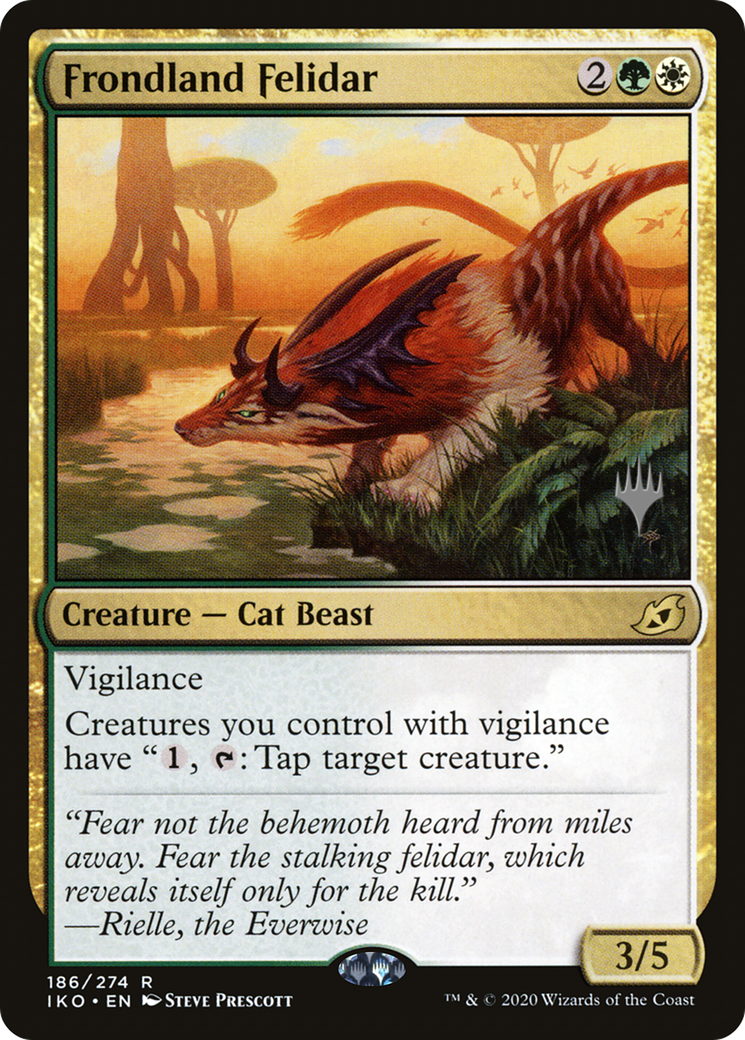 Frondland Felidar (PPIKO-186) [Ikoria: Lair of Behemoths Promos] Foil MTG Single Wizards of the Coast