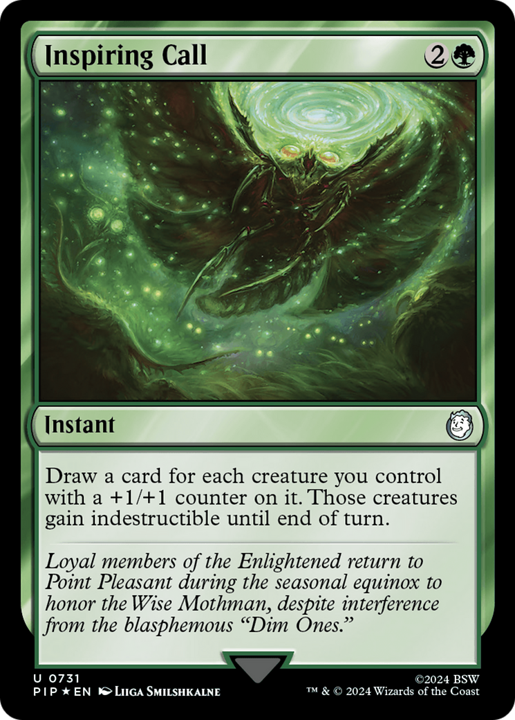 Inspiring Call (Surge Foil) (PIP-731) [Fallout] Foil MTG Single Wizards of the Coast
