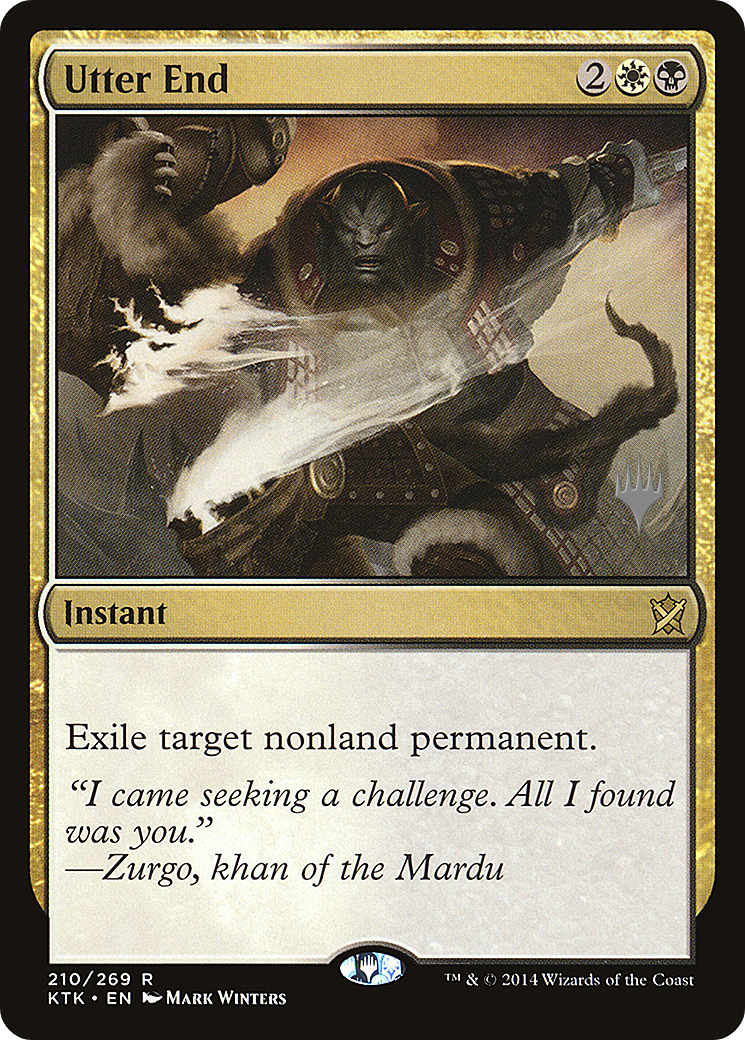 Utter End (PPIKO-210P) [Khans of Tarkir Promos] MTG Single Wizards of the Coast