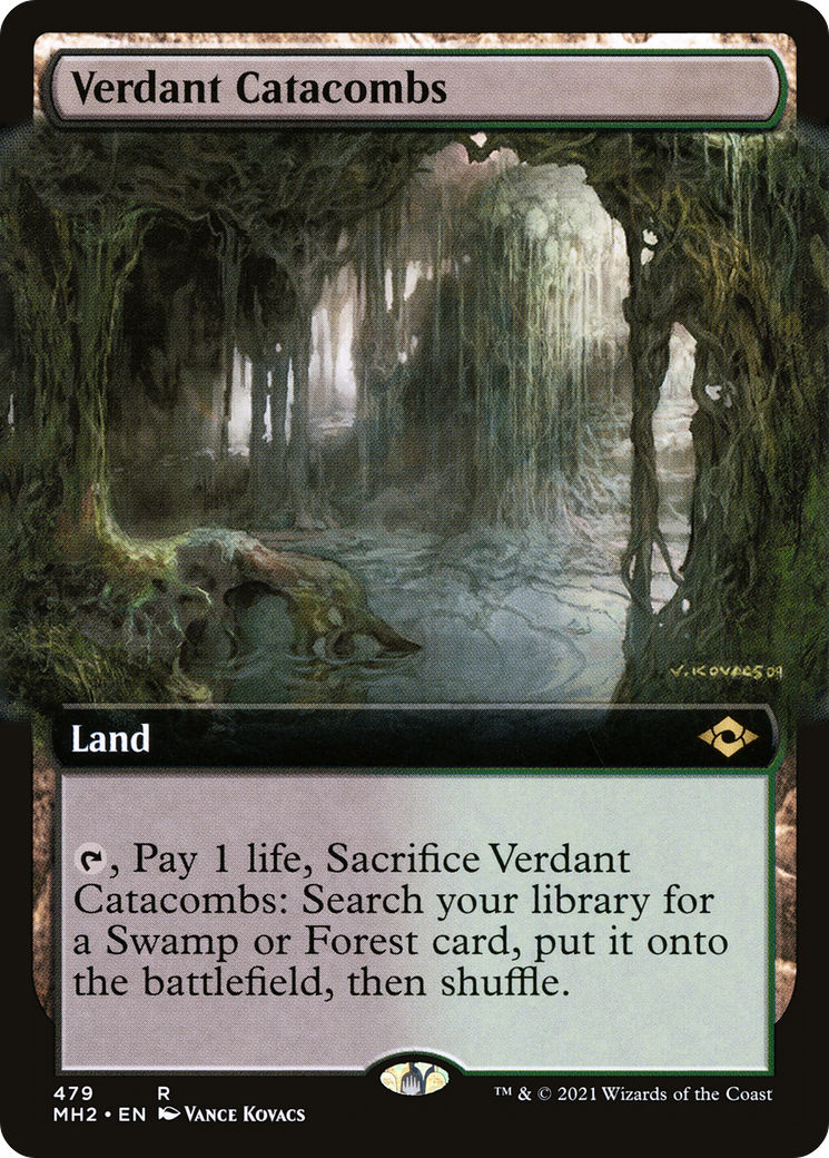 Verdant Catacombs (MH2-479) [Modern Horizons 2] (Extended Art) MTG Single Modern Horizons 2