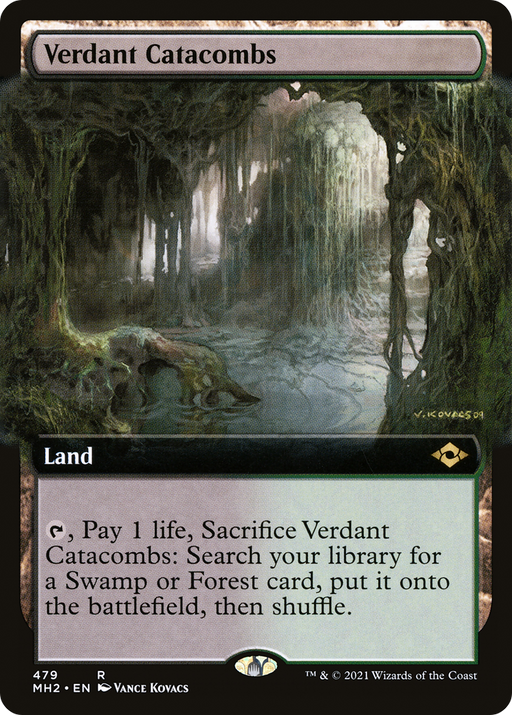 Verdant Catacombs (MH2-479) [Modern Horizons 2] (Extended Art) MTG Single Modern Horizons 2