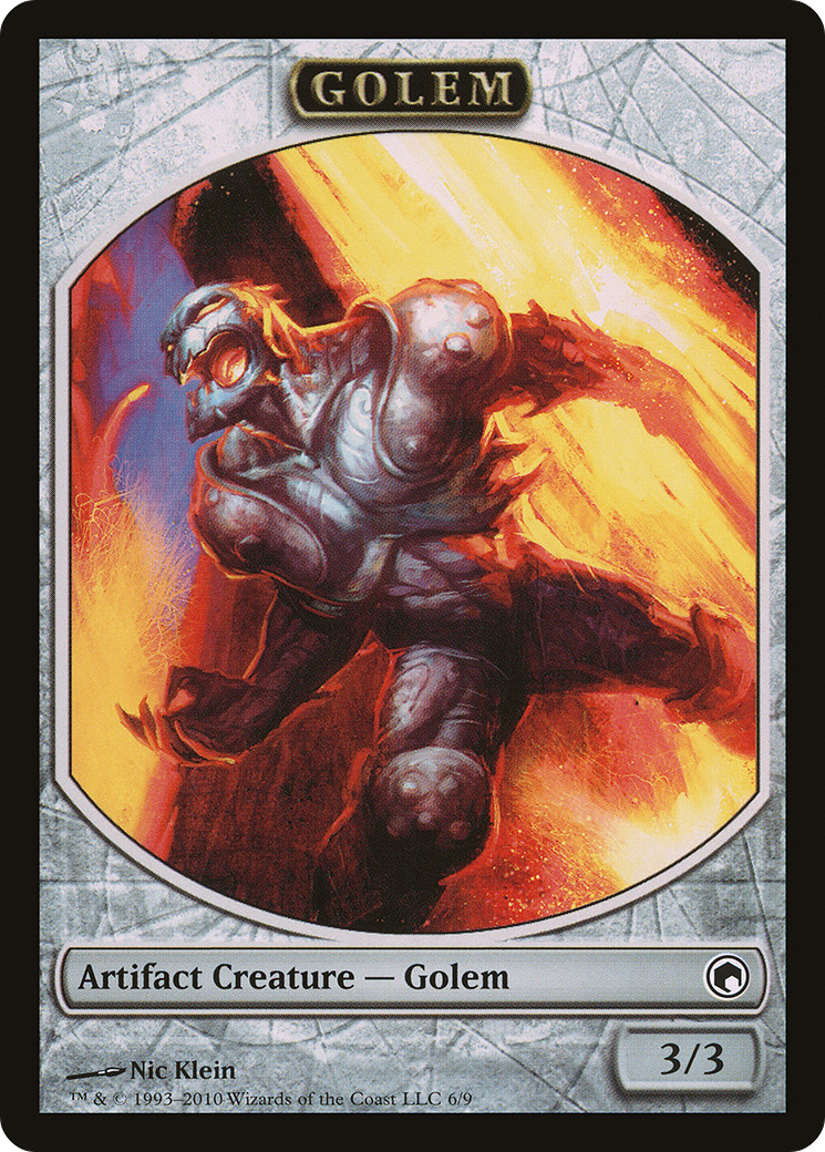 Golem (SOM-006) [Tokens] Scars of Mirrodin Tokens MTG Single Wizards of the Coast