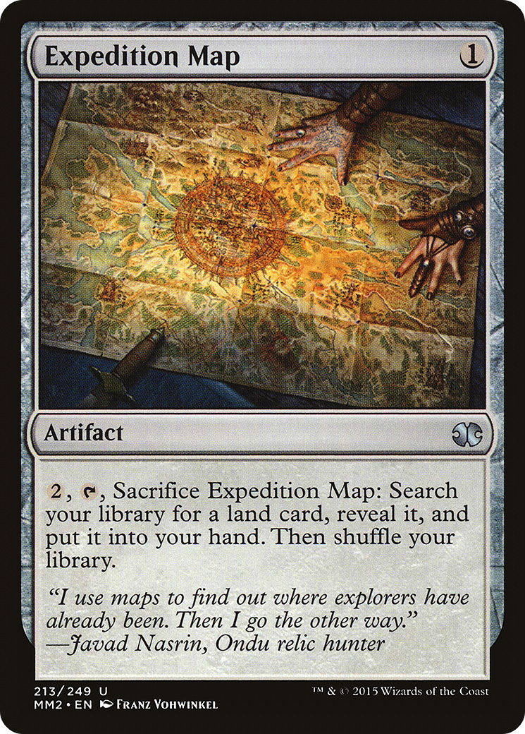 Expedition Map (MM2-213) [Modern Masters 2015] Foil MTG Single Wizards of the Coast