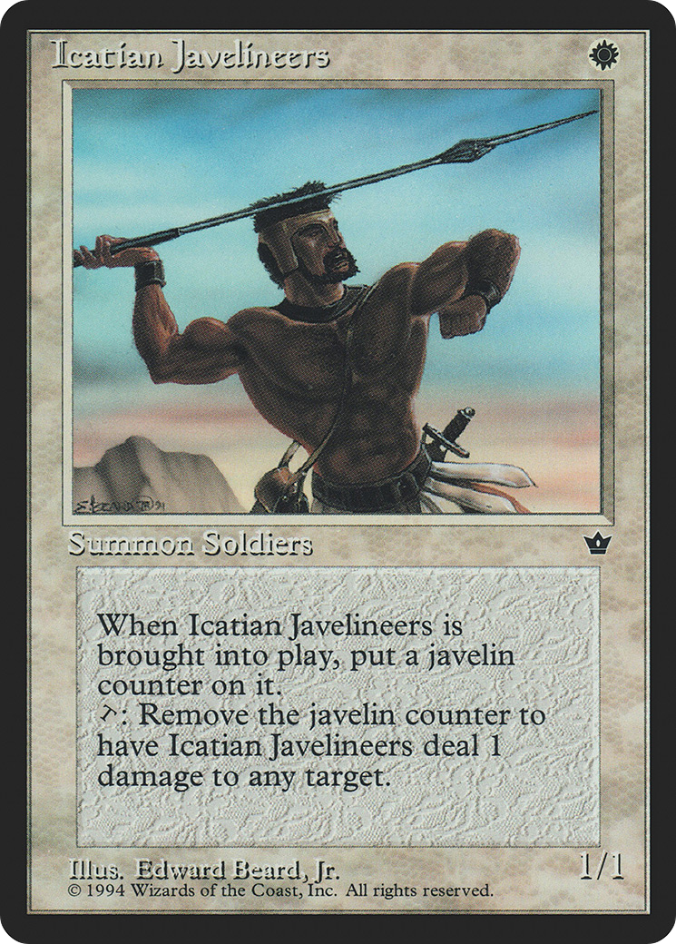 Icatian Javelineers (FEM-08B) [Fallen Empires] MTG Single Wizards of the Coast