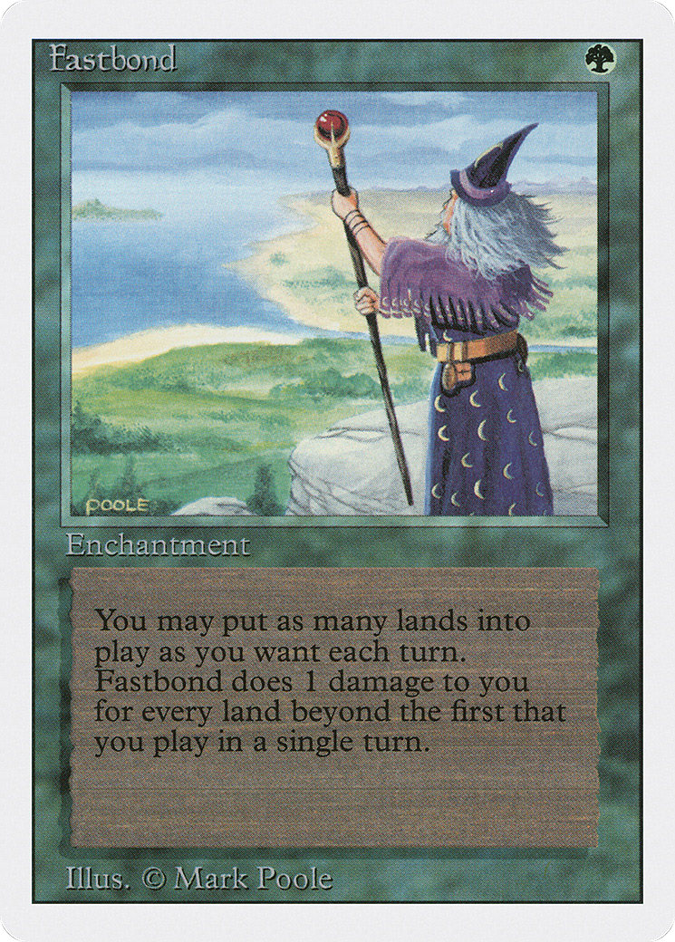Fastbond (3ED-) [Revised Edition] MTG Single Wizards of the Coast