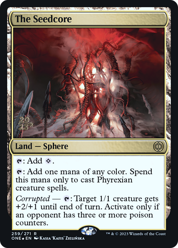 The Seedcore (PRE-259) [Phyrexia: All Will Be One Promos] Foil MTG Single Wizards of the Coast