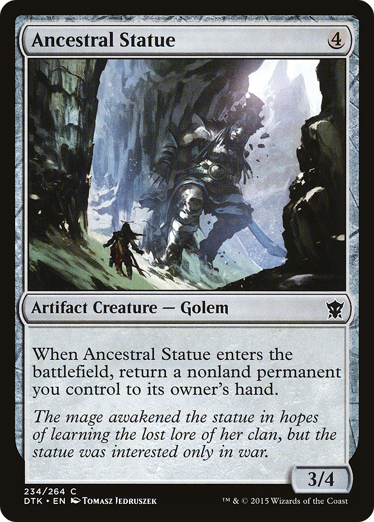 Ancestral Statue (DTK-234) [Dragons of Tarkir] Foil MTG Single Wizards of the Coast