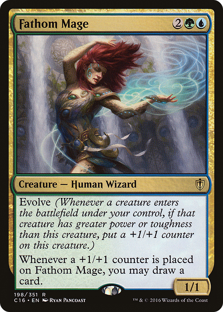 Fathom Mage (C16-198) [Commander 2016] MTG Single Wizards of the Coast