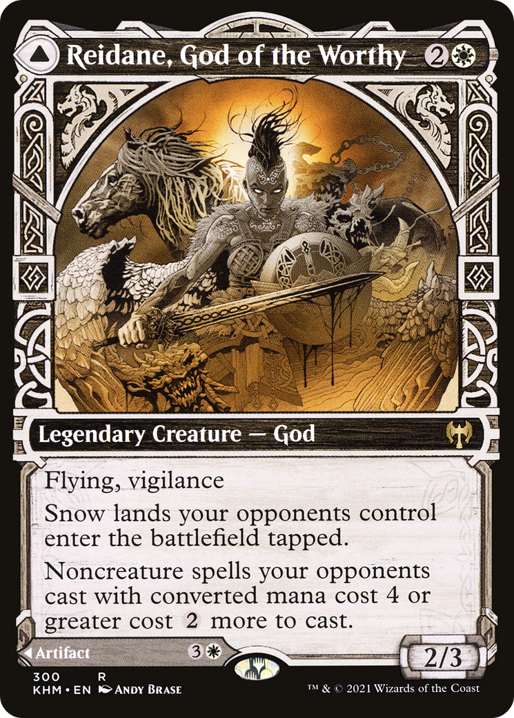 Reidane, God of the Worthy (KHM-300) [Kaldheim] (Showcase) MTG Single Wizards of the Coast