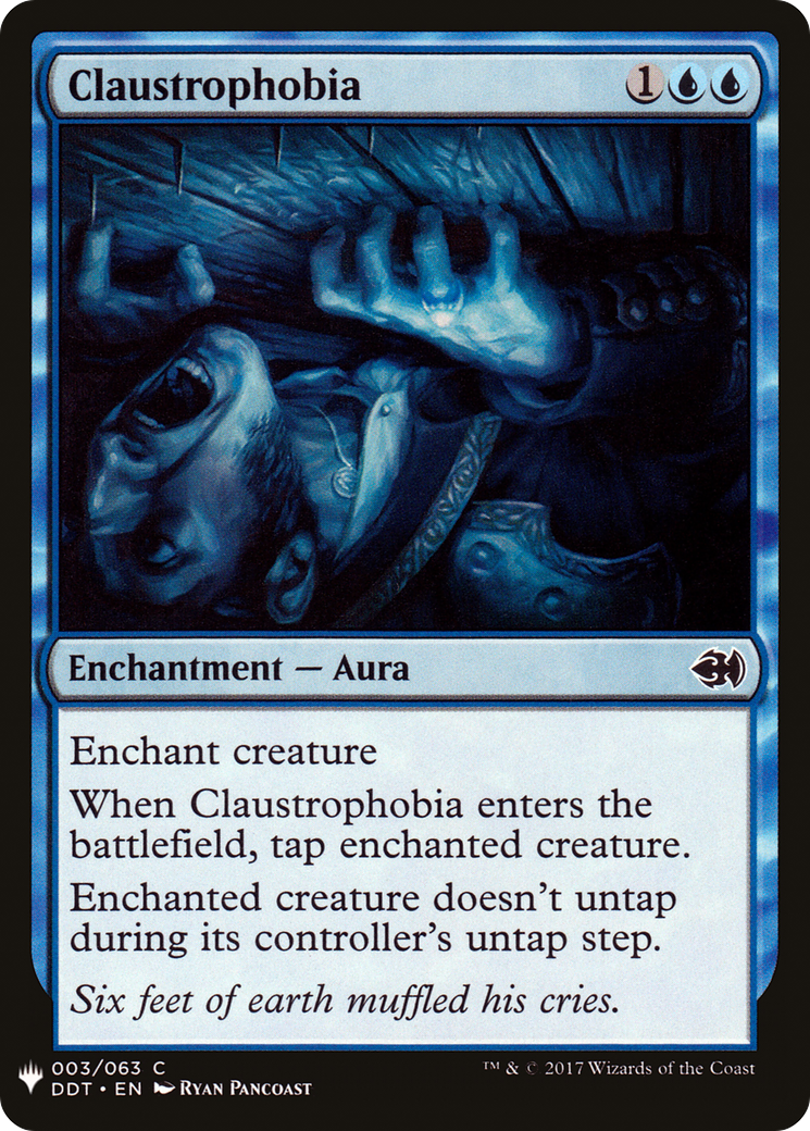 Claustrophobia (LIST-DDT-3) [Mystery Booster] The List MTG Single Wizards of the Coast